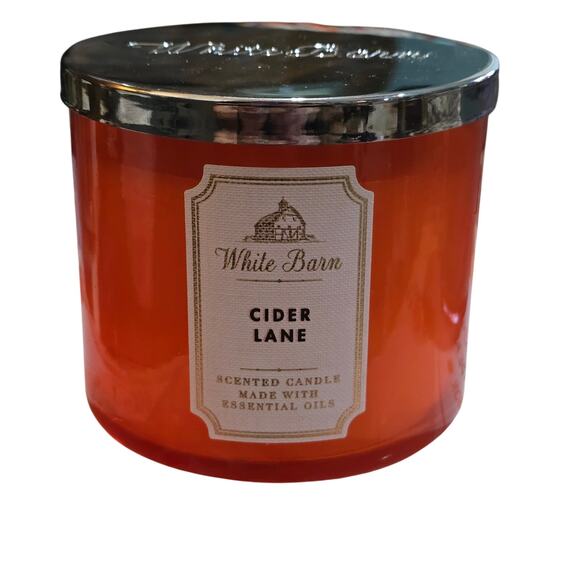 White Barn Cider Lane 3 wick candle NWT - Picture 1 of 3